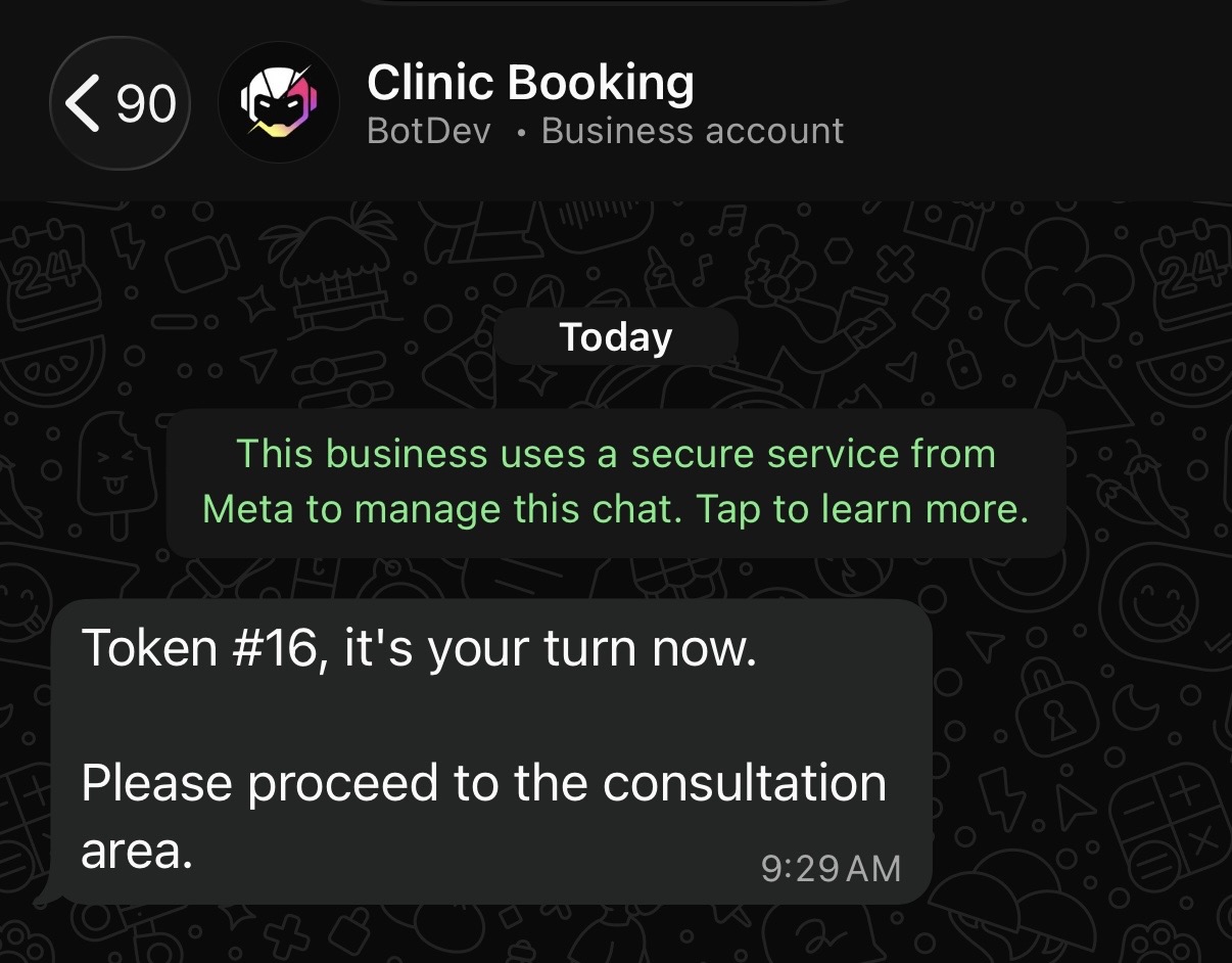 It's your turn WhatsApp notification